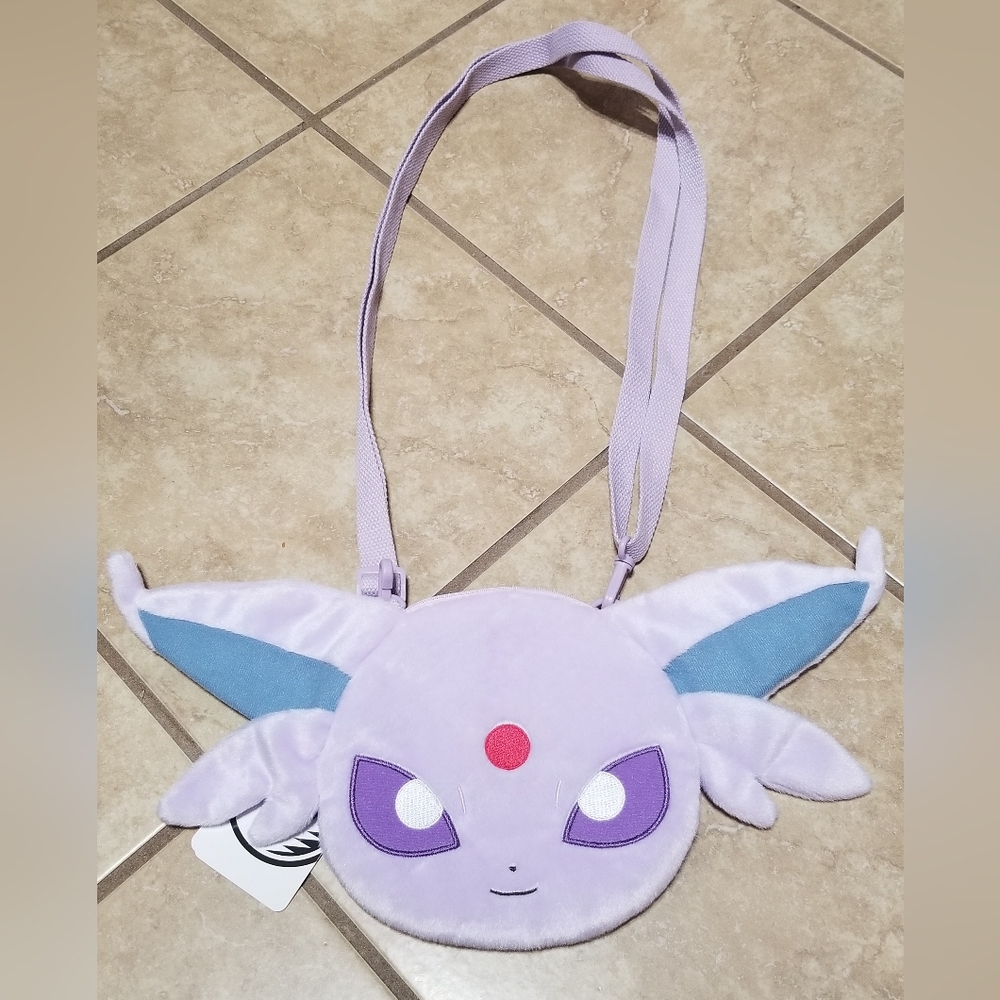 Pokemon Center Espeon Face Plush Bag